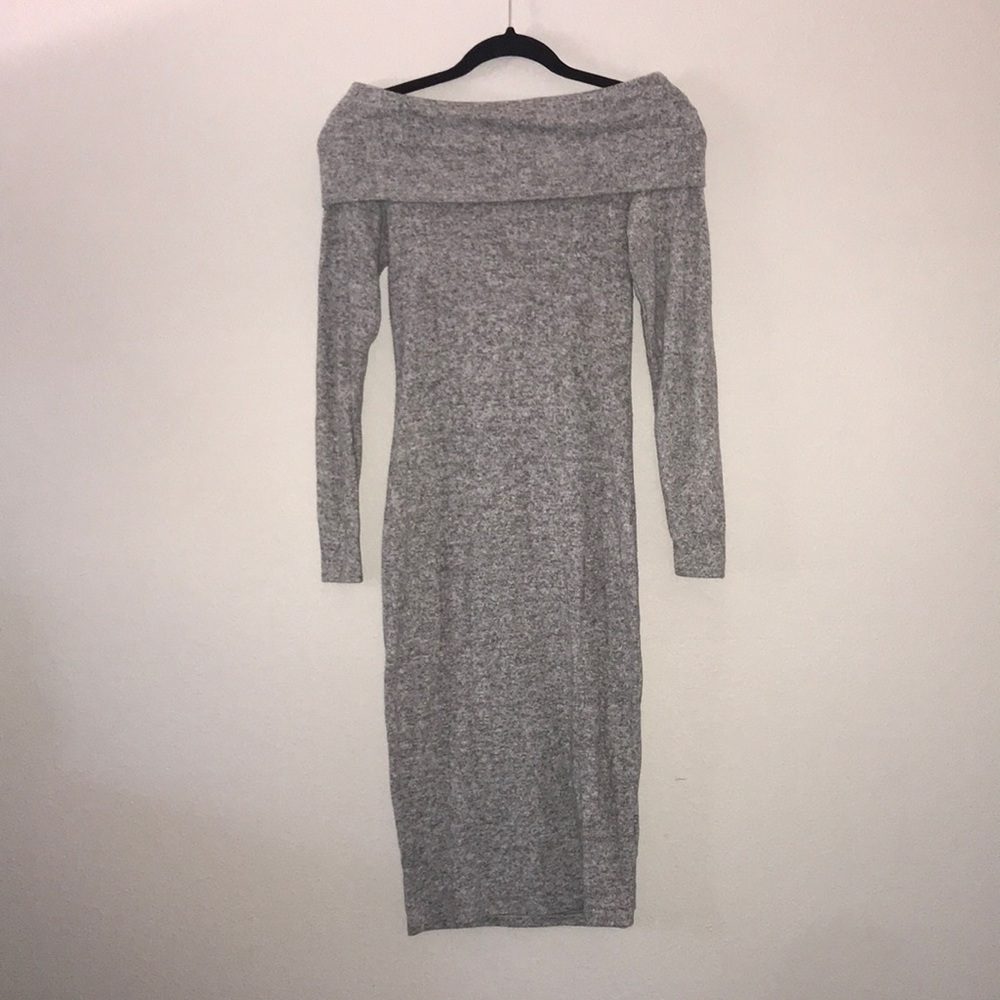 Off The Shoulder Sweater Dress